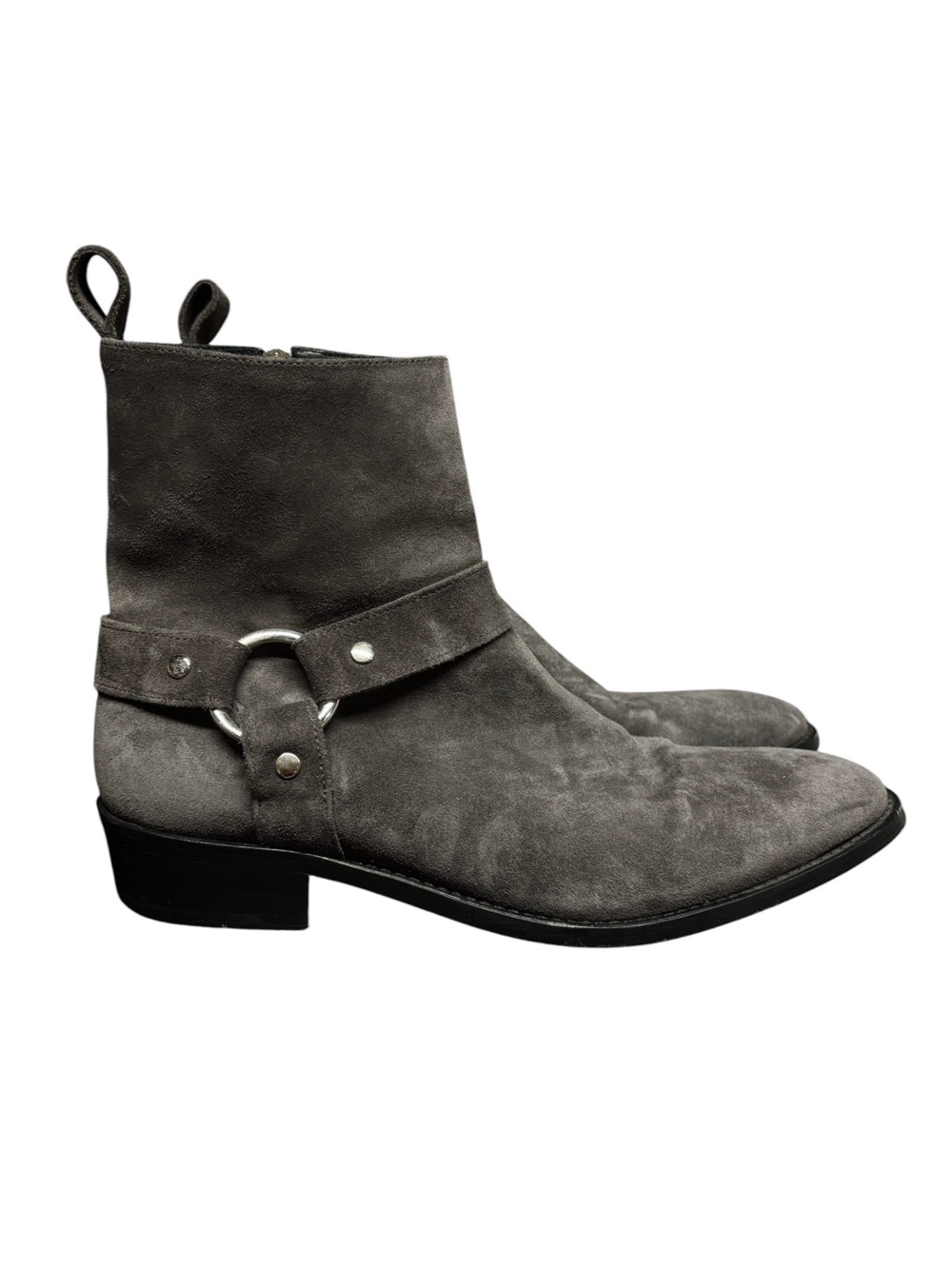 Thursday Boot Co | Men’s Harness O-Ring Boot in Gray Suede